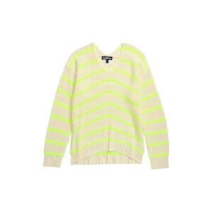 NWT Freshman 1986 Girl's Sweater Neon Chevron Stripe Pullover